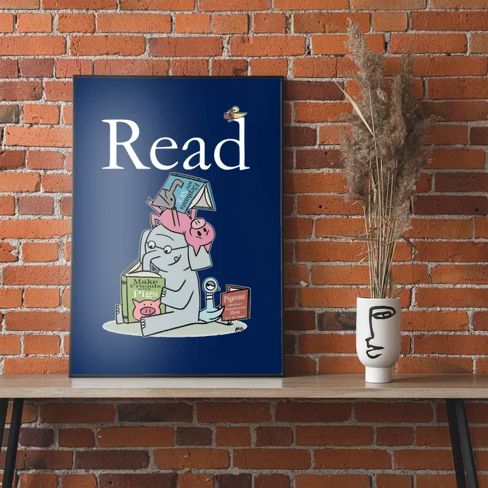 Funny Cute Animals Read Book Fan Poster