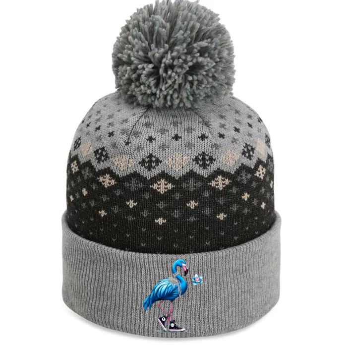 Flamingo Chucks And Pearls Comma La Kamala 2024 The Baniff Cuffed Pom Beanie