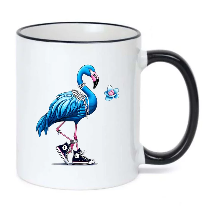 Flamingo Chucks And Pearls Comma La Kamala 2024 Black Color Changing Mug