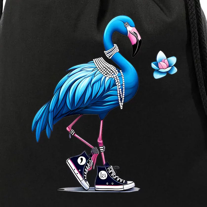 Flamingo Chucks And Pearls Comma La Kamala 2024 Drawstring Bag