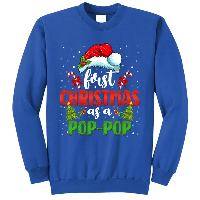 First Christmas As A Pop Pop Santa Gender Reveal Christmas Cute Gift Sweatshirt