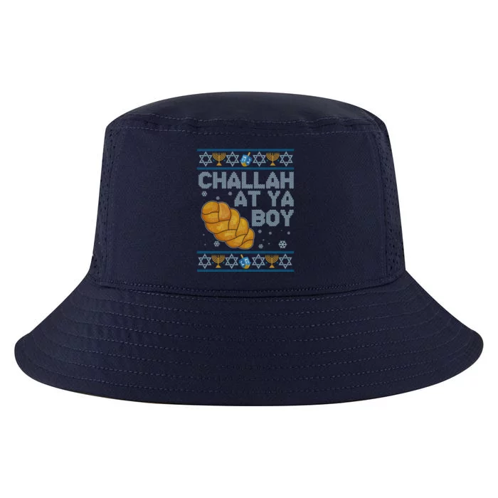 Funny Challah At Ya Boy Ugly Hanukkah Sweater Cool Comfort Performance Bucket Hat