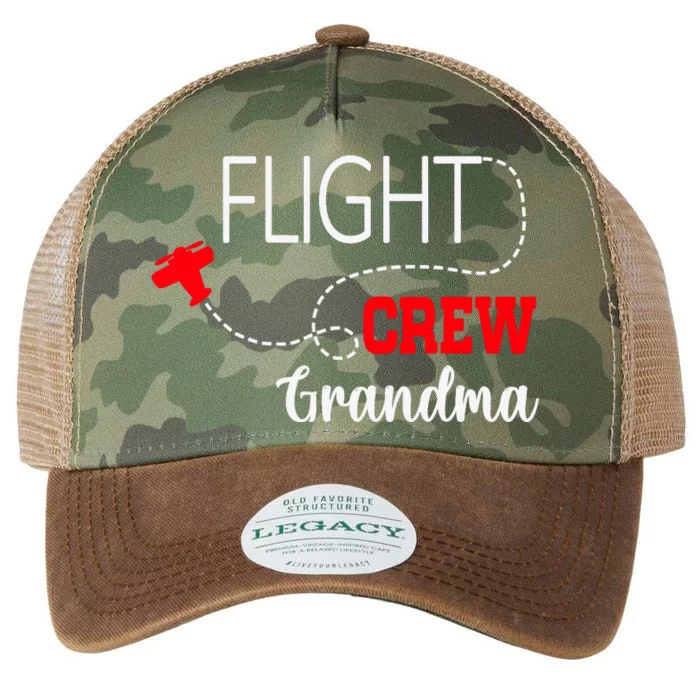 Flight Crew Airplane 1st Birthday Grandma Airplane Family Legacy Tie Dye Trucker Hat