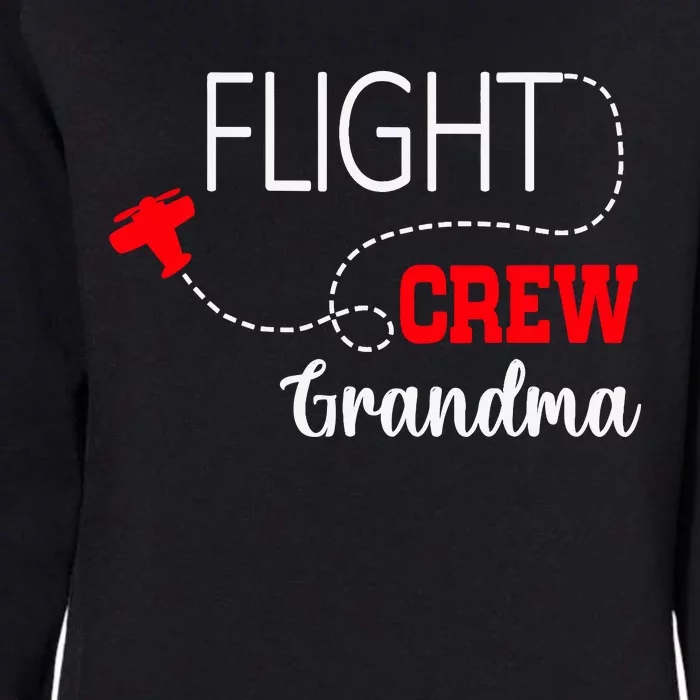 Flight Crew Airplane 1st Birthday Grandma Airplane Family Womens California Wash Sweatshirt