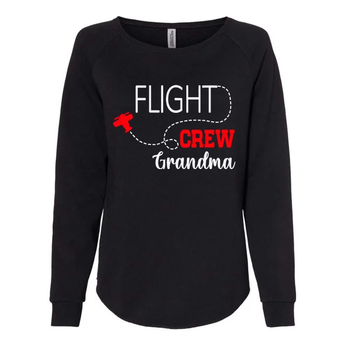 Flight Crew Airplane 1st Birthday Grandma Airplane Family Womens California Wash Sweatshirt