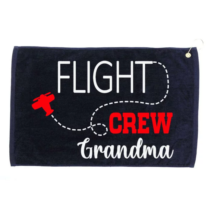 Flight Crew Airplane 1st Birthday Grandma Airplane Family Grommeted Golf Towel