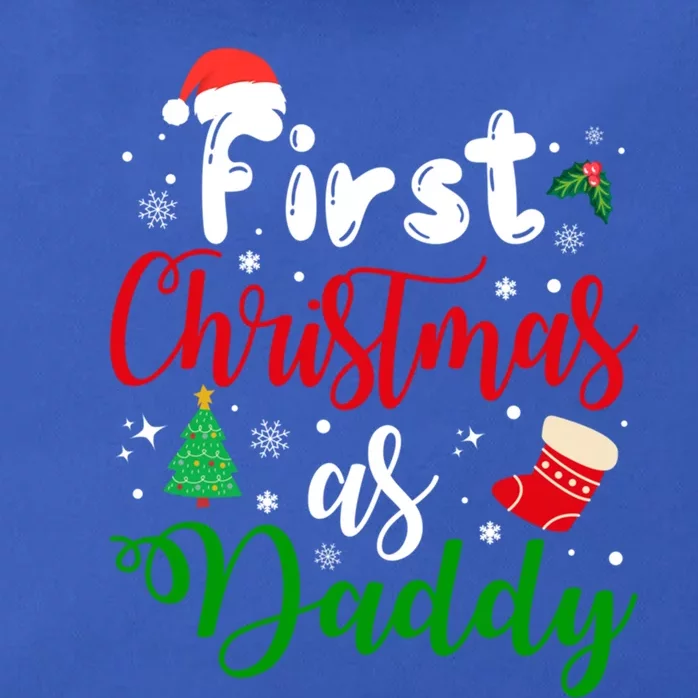 First Christmas As Daddy New Parents Christmas Xmas Dad Great Gift Zip Tote Bag