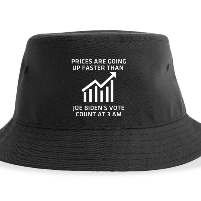 Funny Conservative Anti Joe Biden Inflation Sustainable Bucket Hat