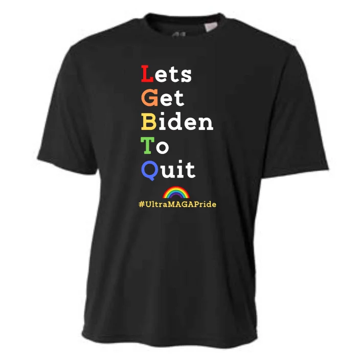 Funny Conservative Anti Biden LGBTQ Pride Cooling Performance Crew T-Shirt