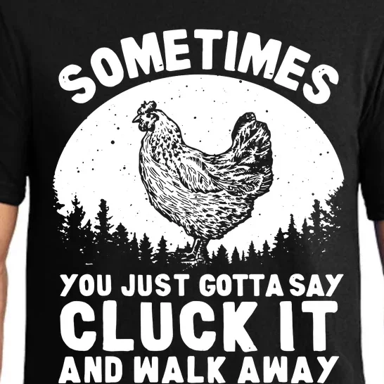 Funny Chicken Art For Men Women Chicken Lover Hen Farmer Pajama Set