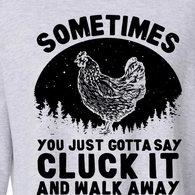 Funny Chicken Art For Men Women Chicken Lover Hen Farmer Cropped Pullover Crew