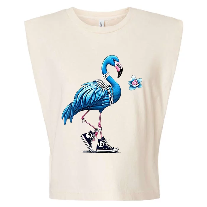 Flamingo Chucks And Pearls Comma La Kamala Harris 2024 Garment-Dyed Women's Muscle Tee