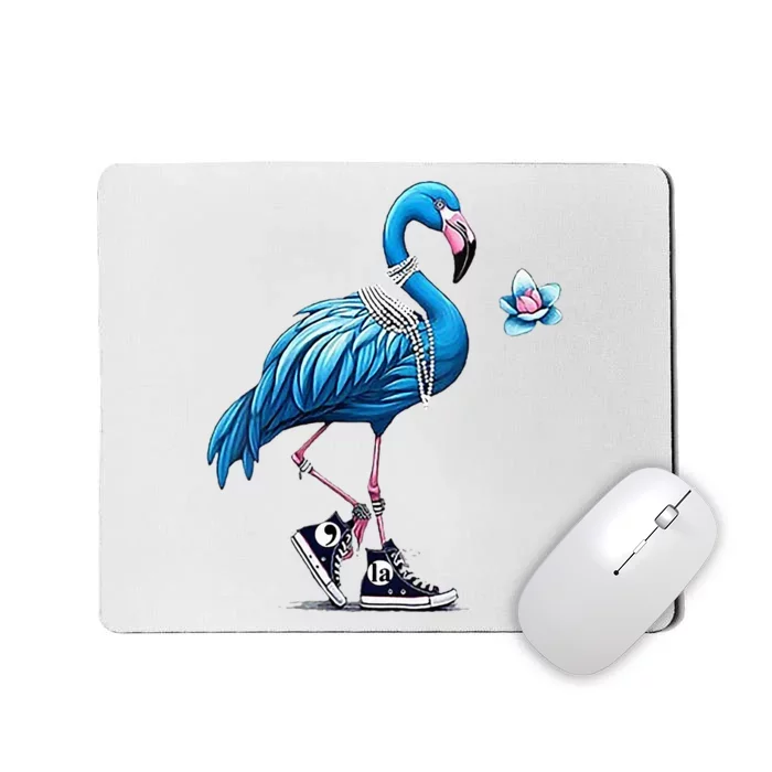 Flamingo Chucks And Pearls Comma La Kamala Harris 2024 Mousepad