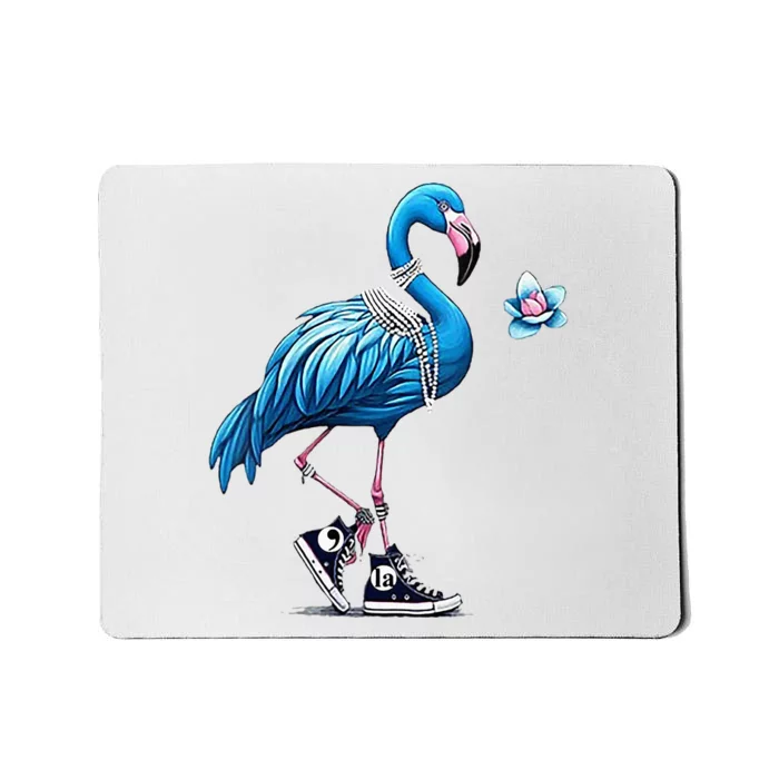 Flamingo Chucks And Pearls Comma La Kamala Harris 2024 Mousepad