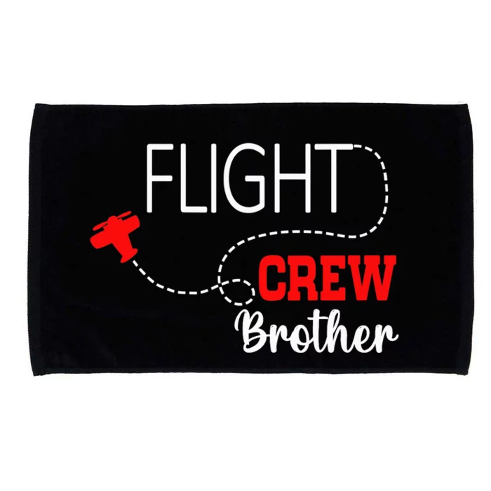 Flight Crew Airplane 1st Birthday Brother Airplane Family Microfiber Hand Towel