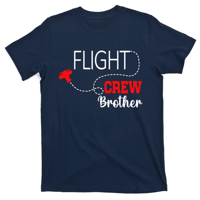 Flight Crew Airplane 1st Birthday Brother Airplane Family T-Shirt