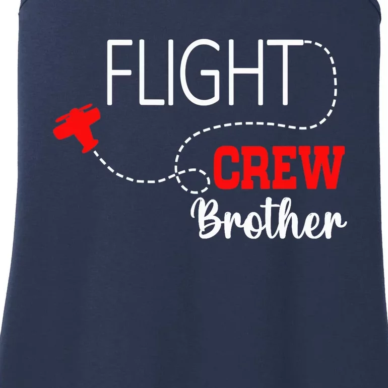 Flight Crew Airplane 1st Birthday Brother Airplane Family Ladies Essential Tank