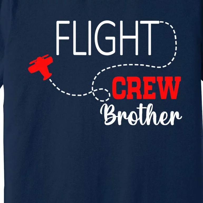 Flight Crew Airplane 1st Birthday Brother Airplane Family Premium T-Shirt