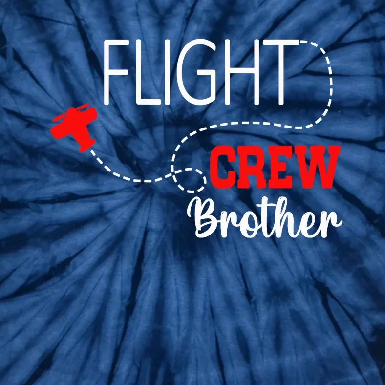 Flight Crew Airplane 1st Birthday Brother Airplane Family Tie-Dye T-Shirt