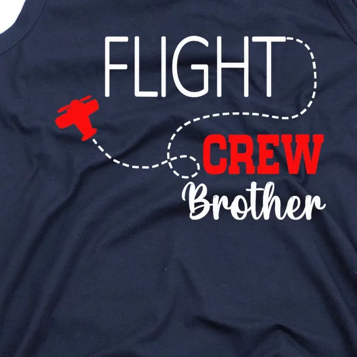 Flight Crew Airplane 1st Birthday Brother Airplane Family Tank Top