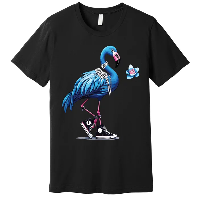 Flamingo Chucks And Pearls Comma La Kamala 2024 Premium T-Shirt