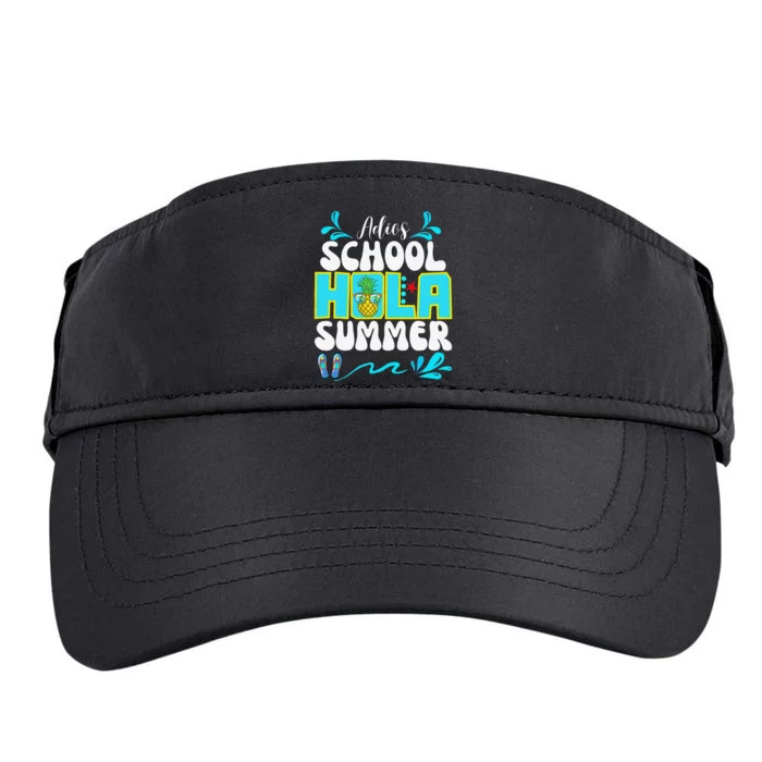 Funny Cute Adios School Hola Summer lovley Adult Drive Performance Visor