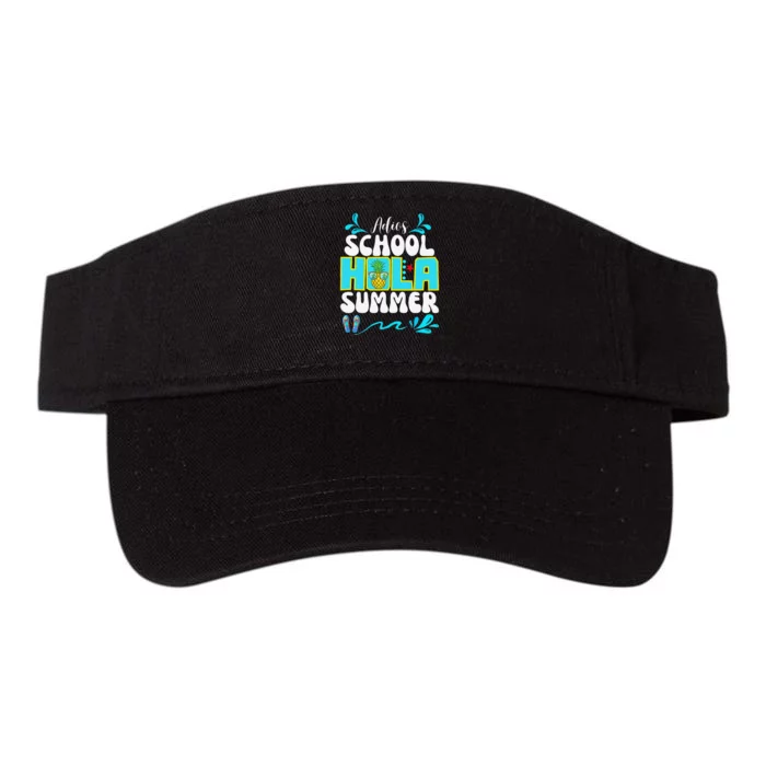 Funny Cute Adios School Hola Summer lovley Valucap Bio-Washed Visor