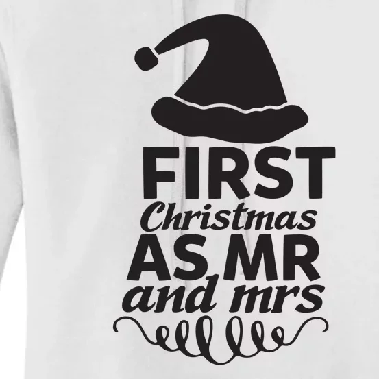 First Christmas As Mr And Mrs Women's Pullover Hoodie