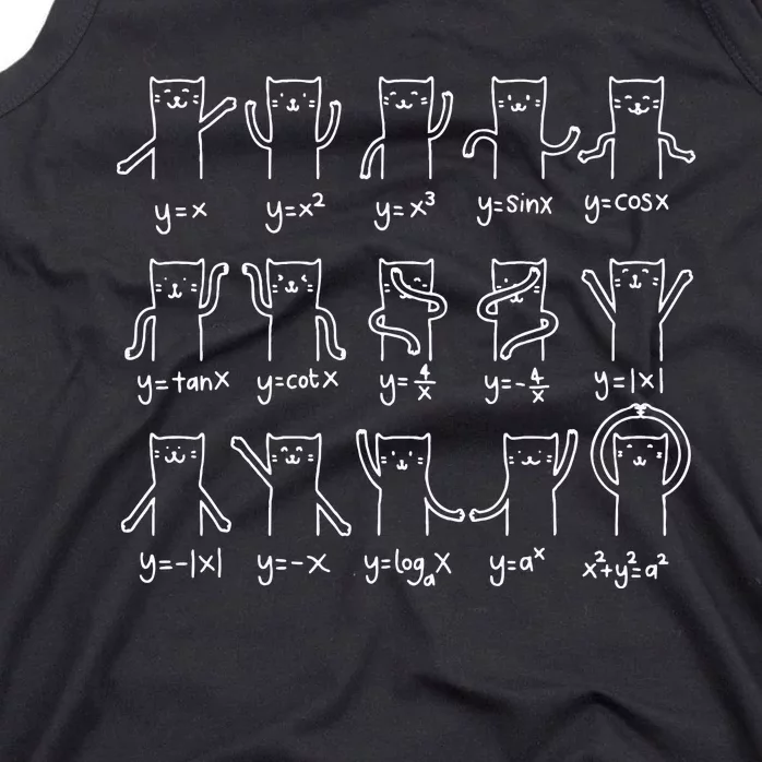 Funny Cat And Math Cat And Algebra Lover Cat Tank Top