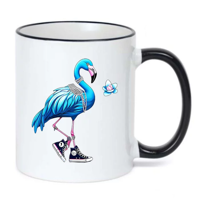 Flamingo Chucks And Pearls Kamala Harris 2024 Black Color Changing Mug