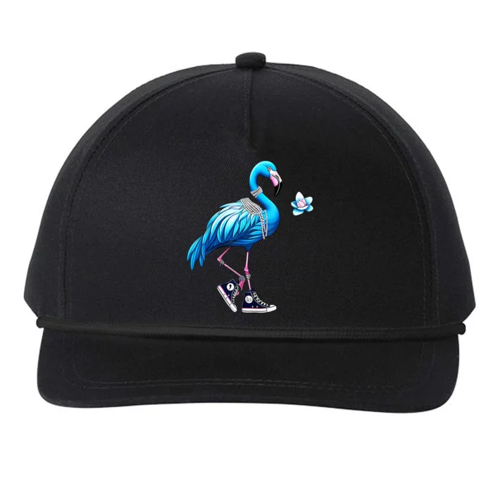 Flamingo Chucks And Pearls Kamala Harris 2024 Snapback Five-Panel Rope Hat