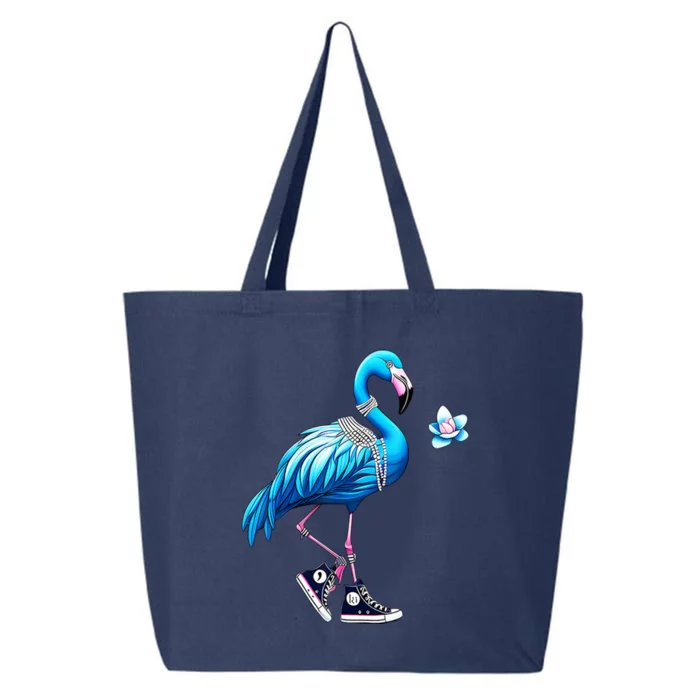 Flamingo Chucks And Pearls Kamala Harris 2024 25L Jumbo Tote