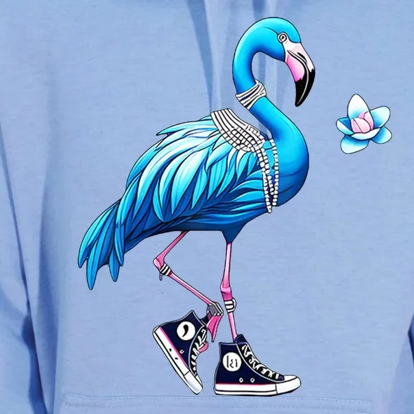 Flamingo Chucks And Pearls Kamala Harris 2024 Unisex Surf Hoodie