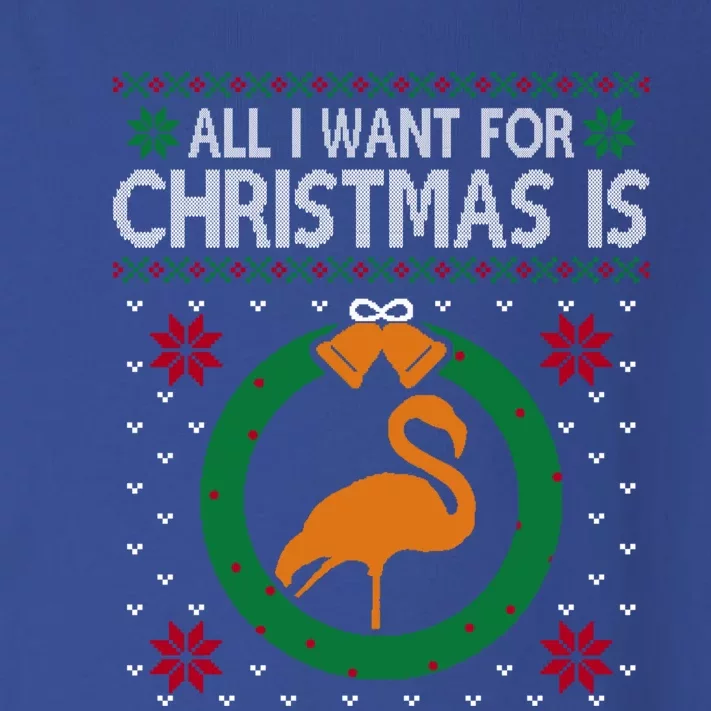 Flamingo Christmas All I Want For Christmas Is Flamingo Gift Toddler Long Sleeve Shirt