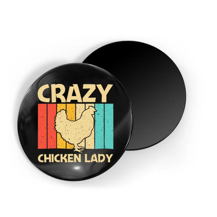 Funny Chicken Art For Women Mom Chicken Farmer Poultry Lover Magnet