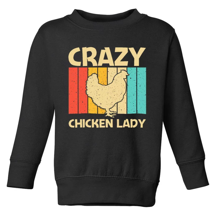 Funny Chicken Art For Women Mom Chicken Farmer Poultry Lover Toddler Sweatshirt