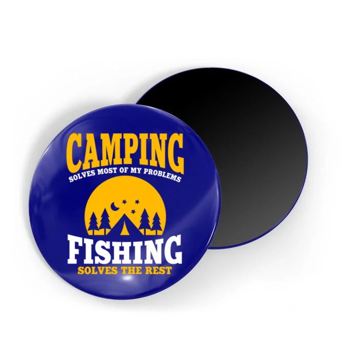 Funny Camping And Fishing Lover Outfit Nature Summer Camp Cool Gift Magnet