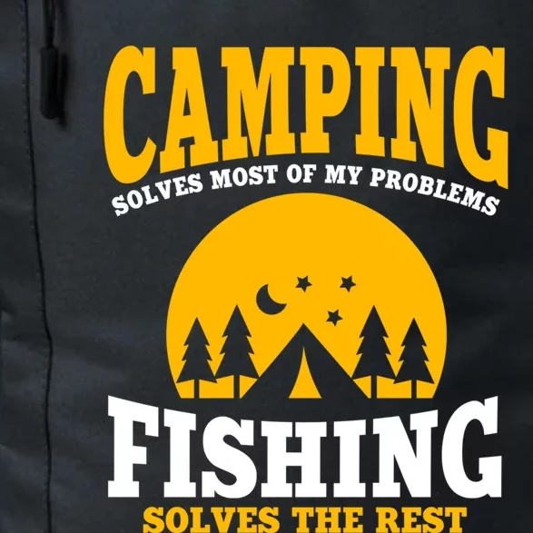 Funny Camping And Fishing Lover Outfit Nature Summer Camp Cool Gift Daily Commute Backpack