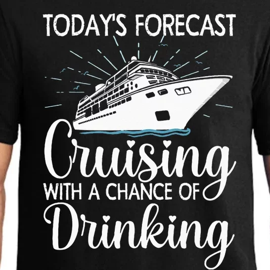 Funny Cruising Art For Men Women Cruise Ship Cruising Lovers Pajama Set