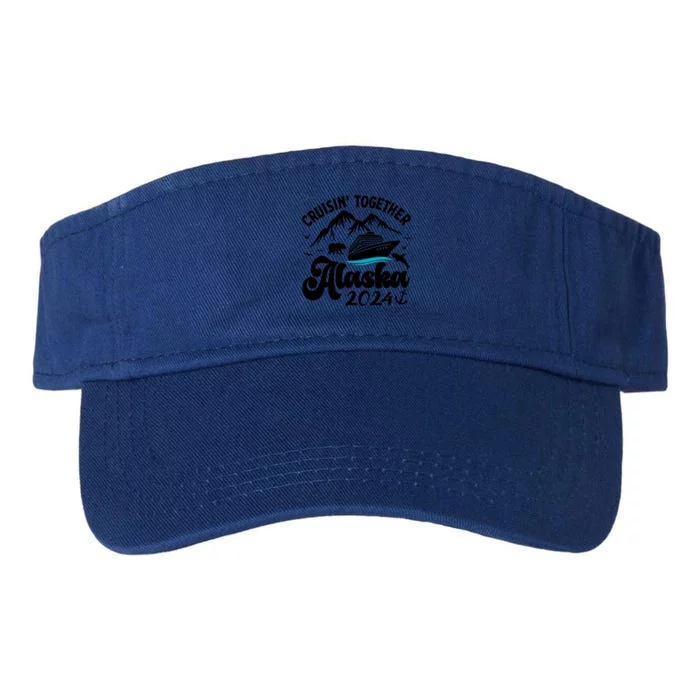 Family Cruise Alaska Together 2024 Matching Family Vacation Cute Gift Valucap Bio-Washed Visor