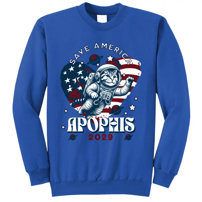 Funny Cat Astronaut Asteroid 99942 Apophis 2029 Cute Gift Tall Sweatshirt