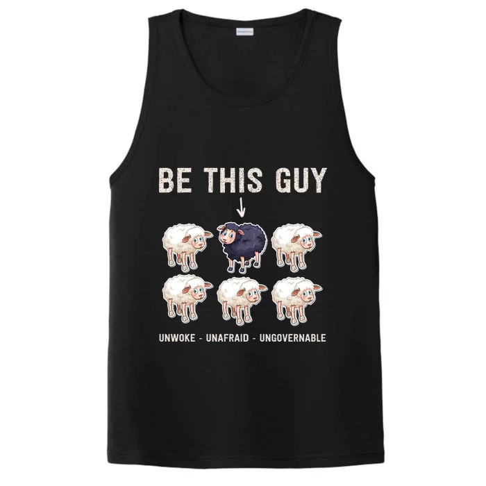 Funny Conservative Anti Woke Politically Incorrect Performance Tank