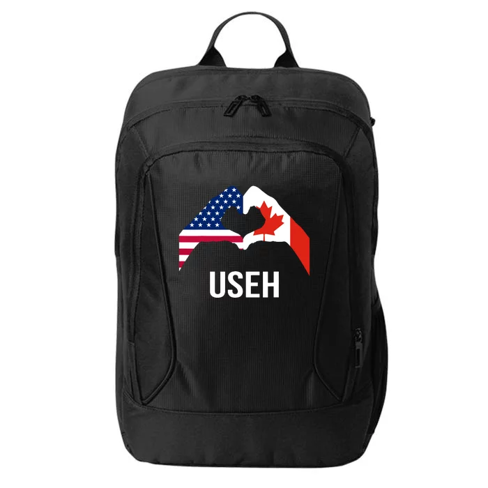 Funny Canada American Flag Us Eh City Backpack