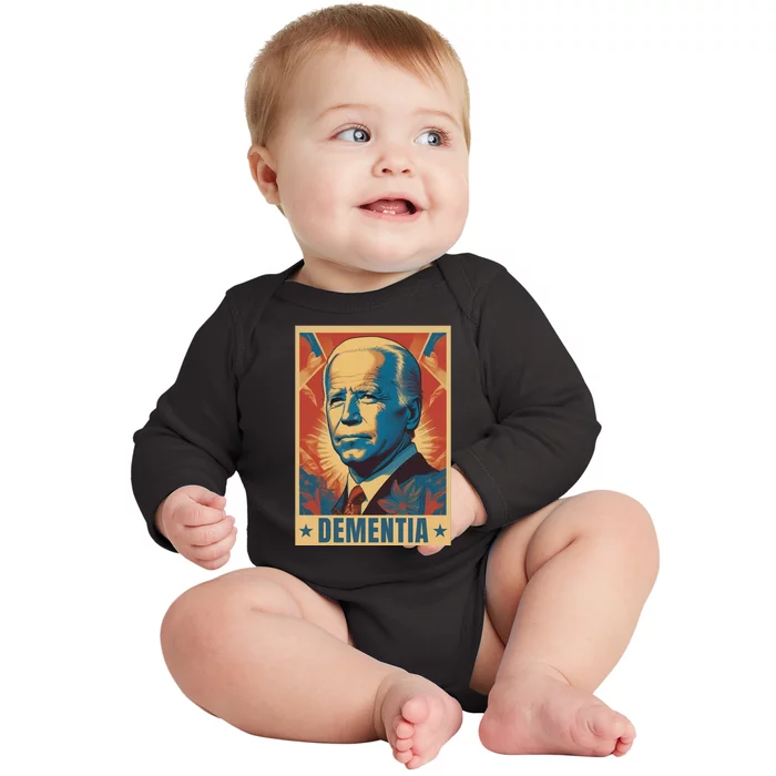 Funny Conservative Anti Joe Biden Baby Long Sleeve Bodysuit