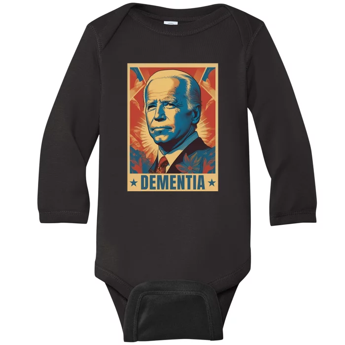 Funny Conservative Anti Joe Biden Baby Long Sleeve Bodysuit