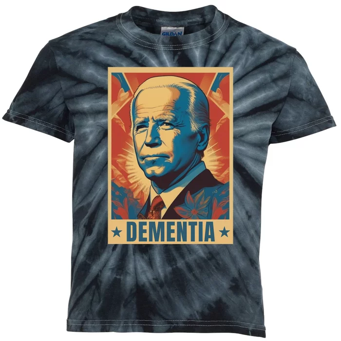 Funny Conservative Anti Joe Biden Kids Tie-Dye T-Shirt