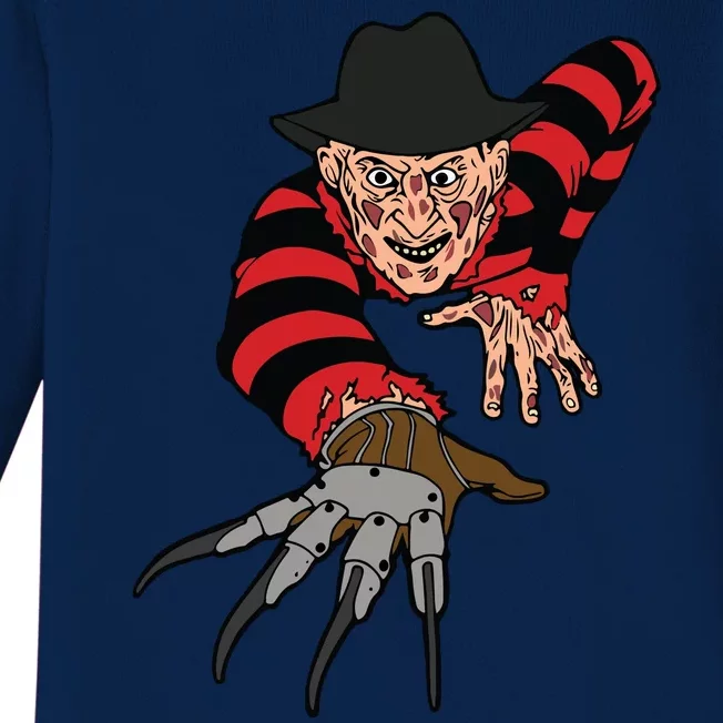 Freddy Creeping At You Baby Long Sleeve Bodysuit