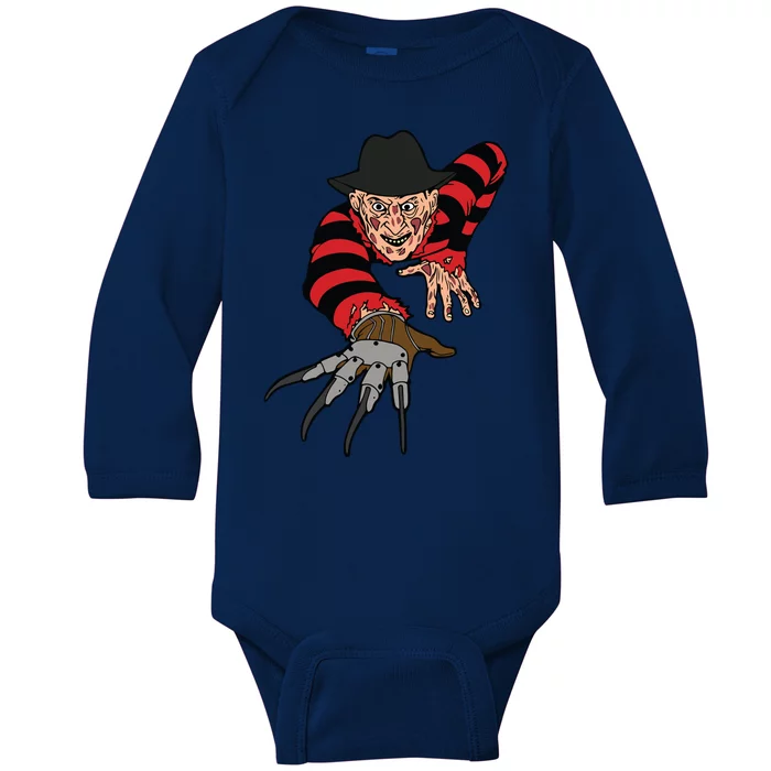 Freddy Creeping At You Baby Long Sleeve Bodysuit