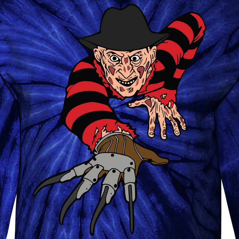 Freddy Creeping At You Tie-Dye Long Sleeve Shirt