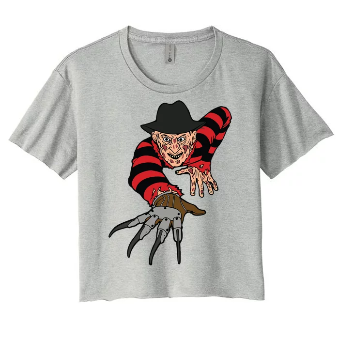 Freddy Creeping At You Women's Crop Top Tee